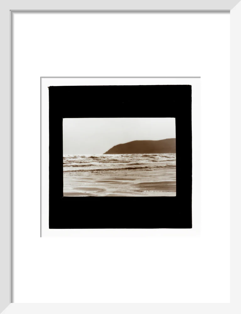 A magic lantern slide showing Woolacombe by Birt Acres, c. 1893. - Image 9
