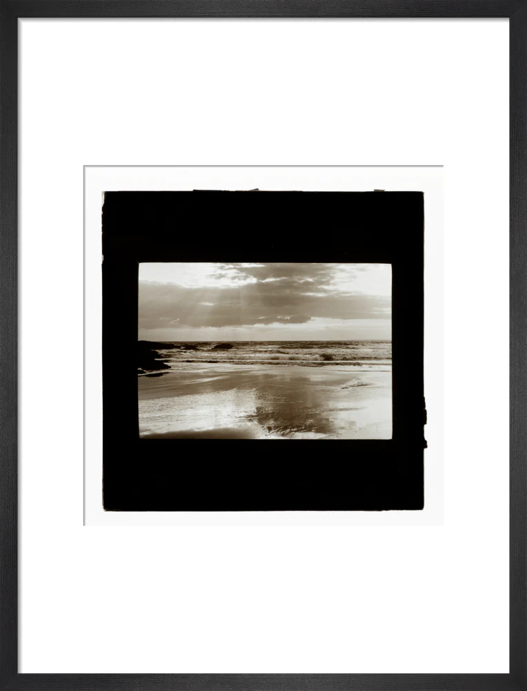 A magic lantern slide entitled Sunset, Woolacombe by Birt Acres, c. 1893. - Image 13