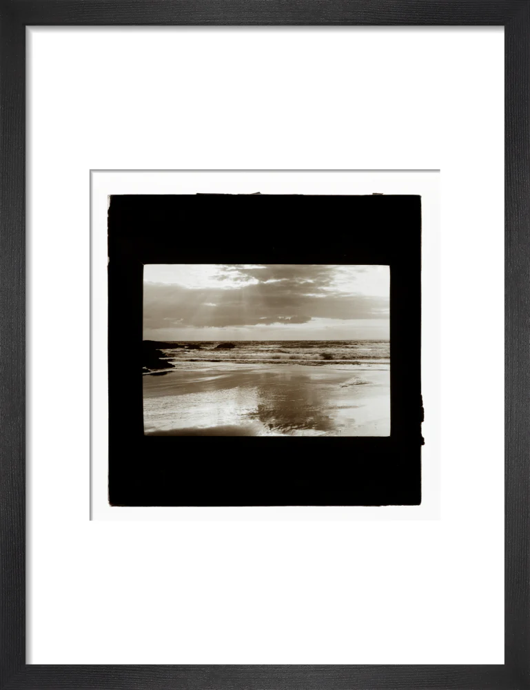 A magic lantern slide entitled Sunset, Woolacombe by Birt Acres, c. 1893. - Image 41