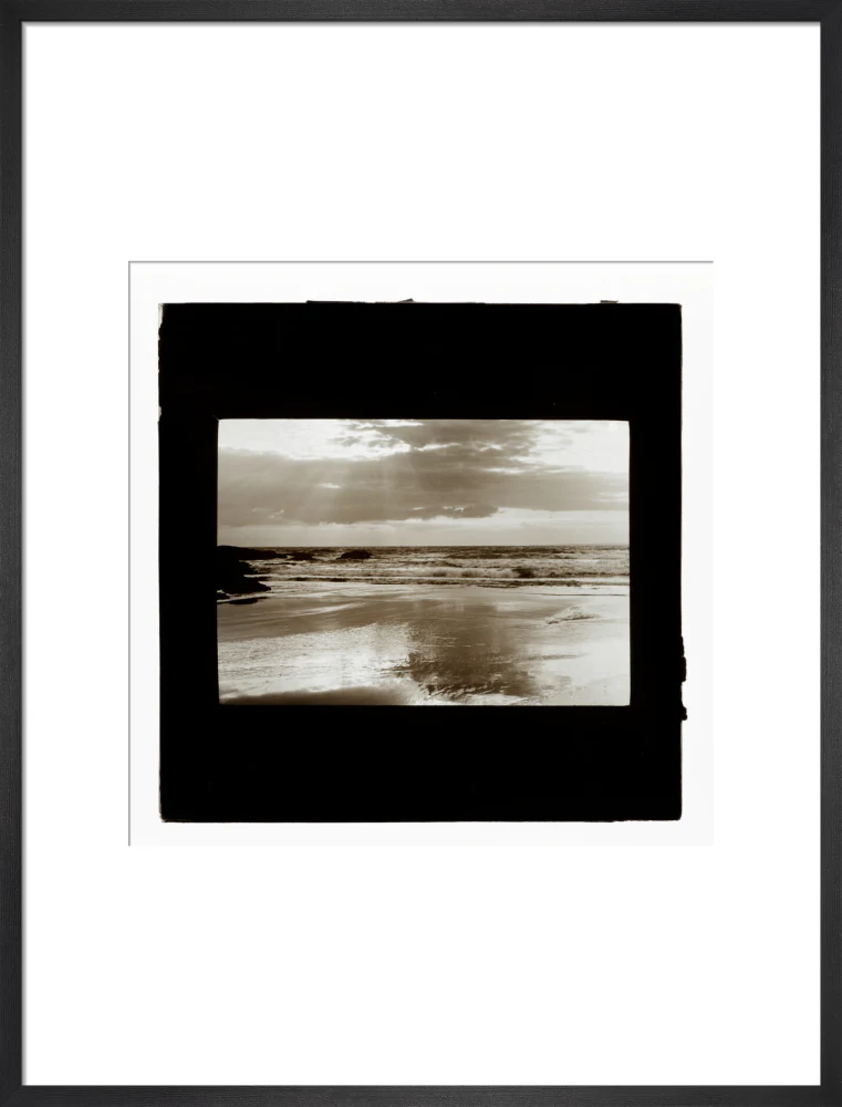 A magic lantern slide entitled Sunset, Woolacombe by Birt Acres, c. 1893. - Image 51