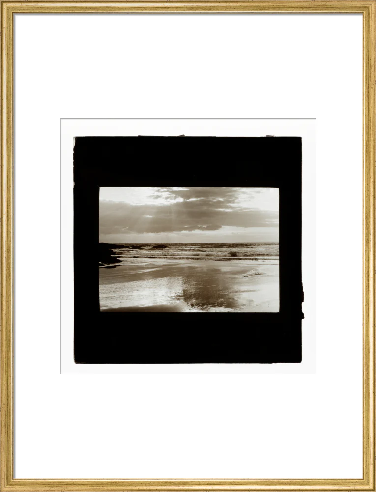 A magic lantern slide entitled Sunset, Woolacombe by Birt Acres, c. 1893. - Image 53