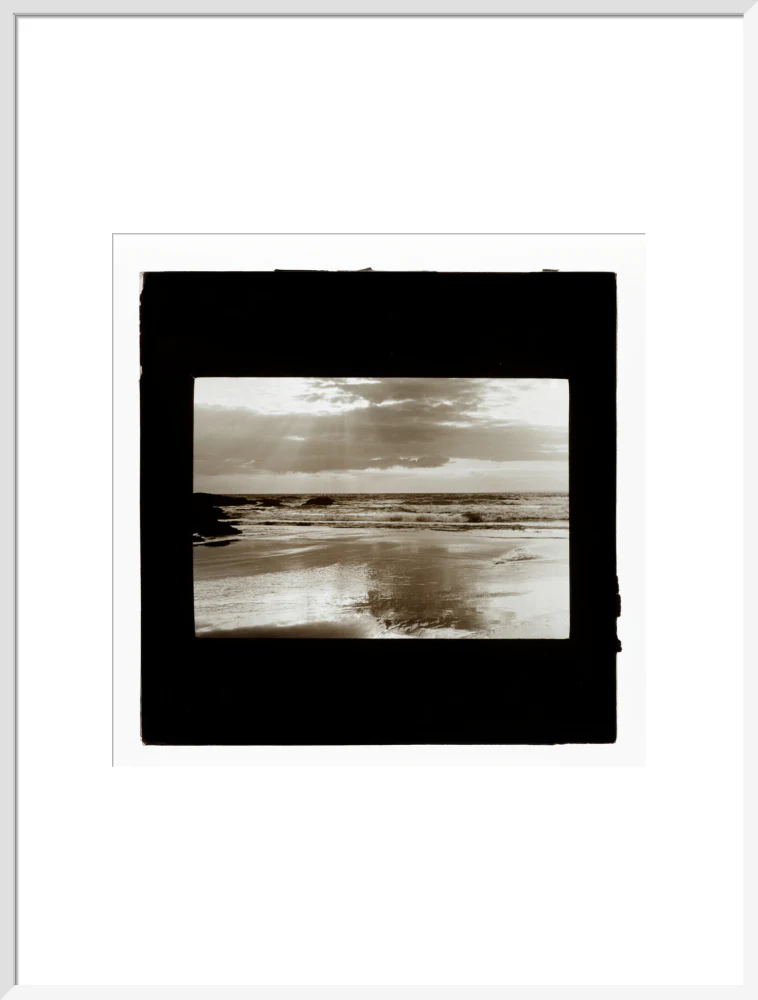 A magic lantern slide entitled Sunset, Woolacombe by Birt Acres, c. 1893. - Image 57