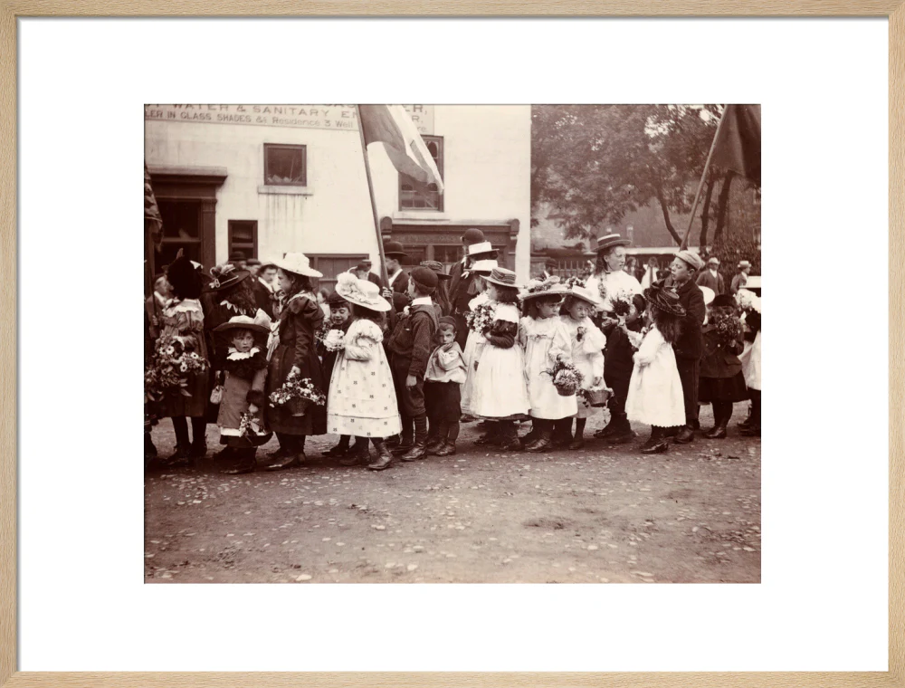 Children taking part in a procession, Whitby, North Yorkshire, c 1900s. - Image 21