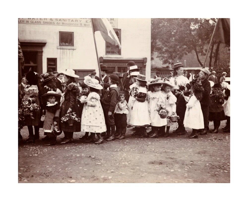 Children taking part in a procession, Whitby, North Yorkshire, c 1900s. - Image 29
