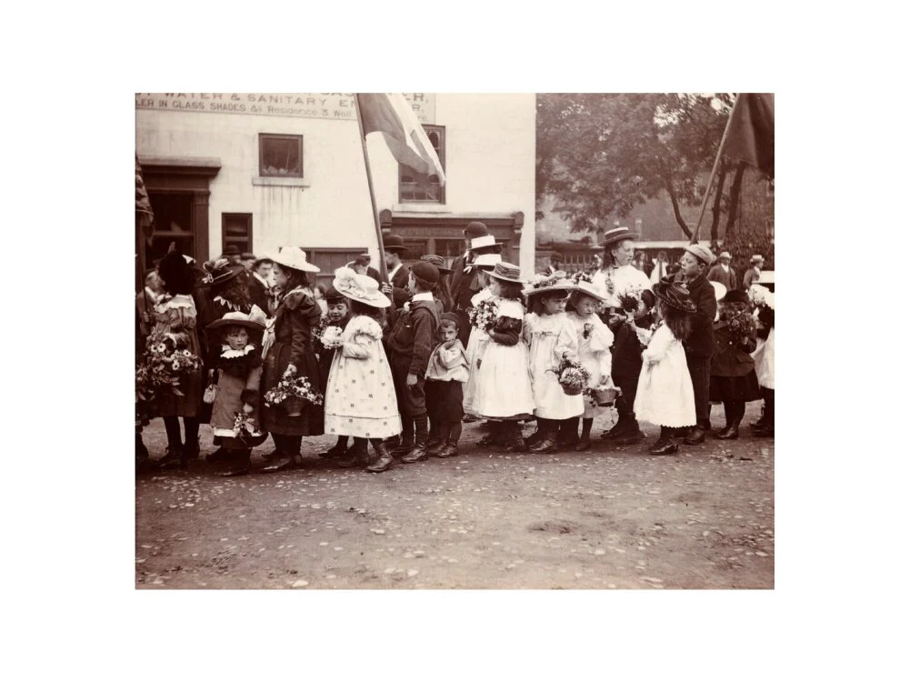Children taking part in a procession, Whitby, North Yorkshire, c 1900s. - Image 50