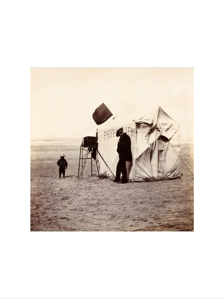 Snap-shot of a beach photographer at Whitby, North Yorkshire, c 1900s. - Image 17