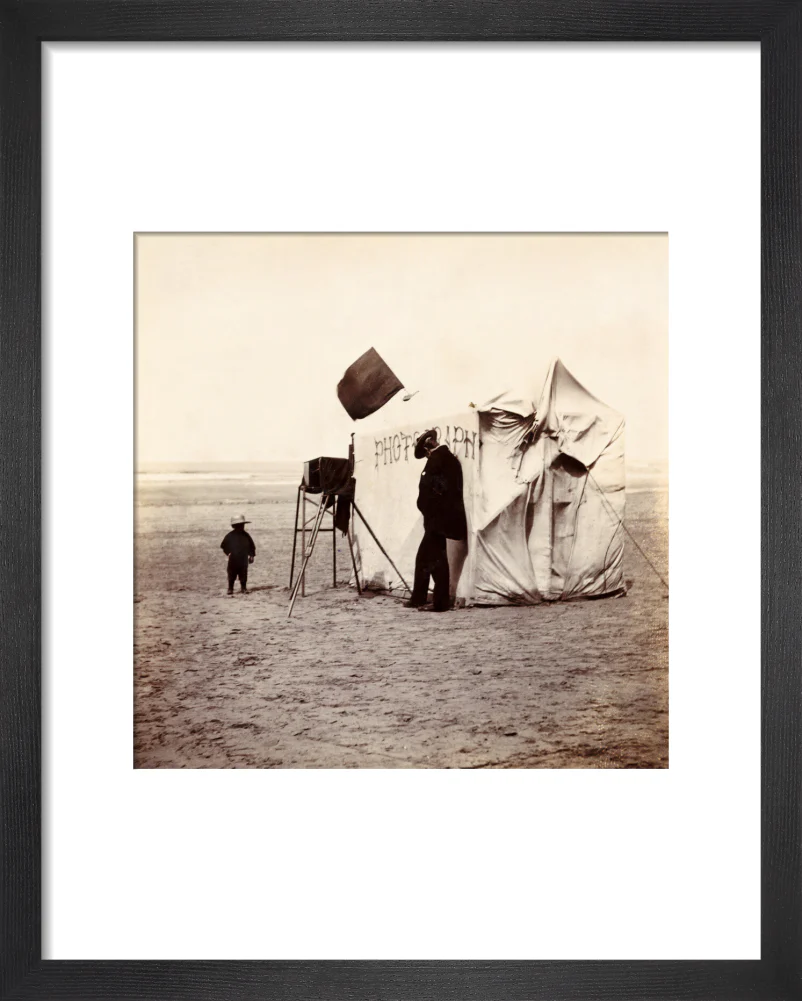 Snap-shot of a beach photographer at Whitby, North Yorkshire, c 1900s. - Image 3