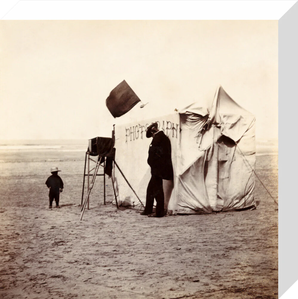 Snap-shot of a beach photographer at Whitby, North Yorkshire, c 1900s. - Image 31
