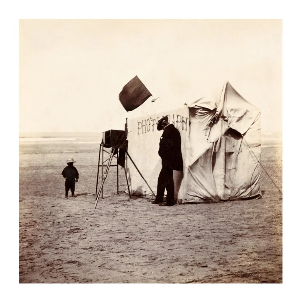 Snap-shot of a beach photographer at Whitby, North Yorkshire, c 1900s. - Image 63