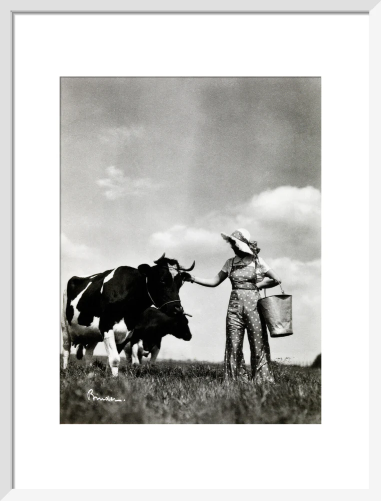 A milkmaid and cows - Image 14