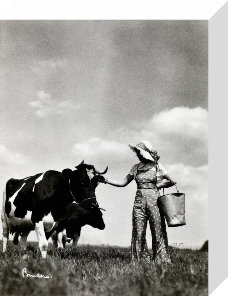 A milkmaid and cows - Image 31