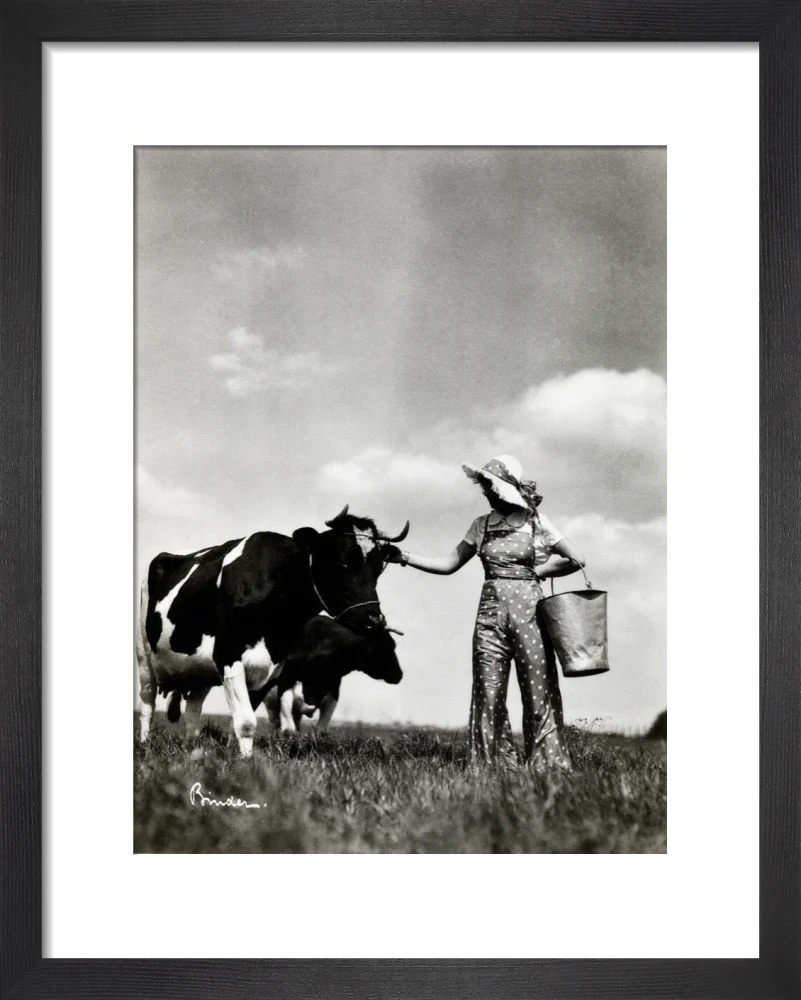 A milkmaid and cows - Image 36