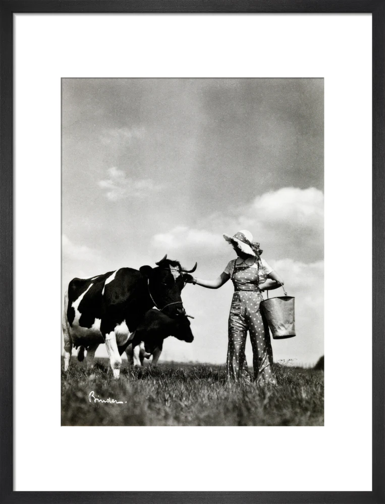 A milkmaid and cows - Image 46