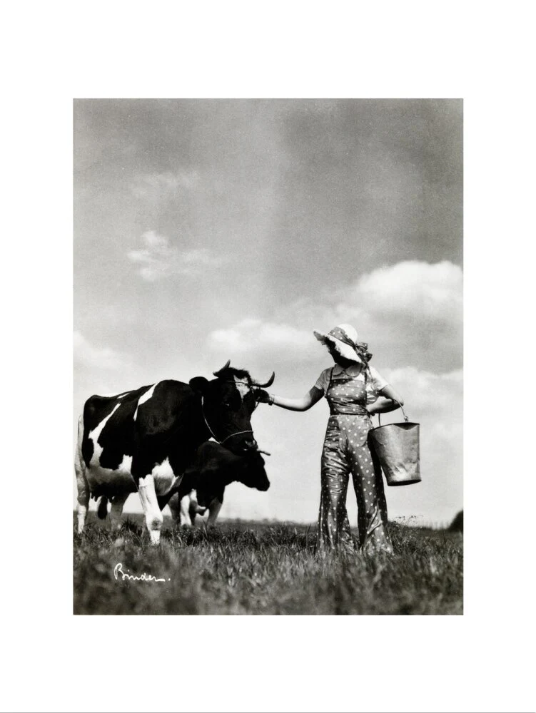 A milkmaid and cows - Image 55