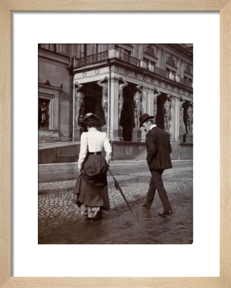 Man and woman crossing the road circa 1900 - Image 6