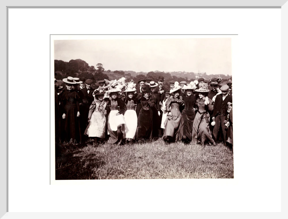 Line of dancing women, c 1898. - Image 14