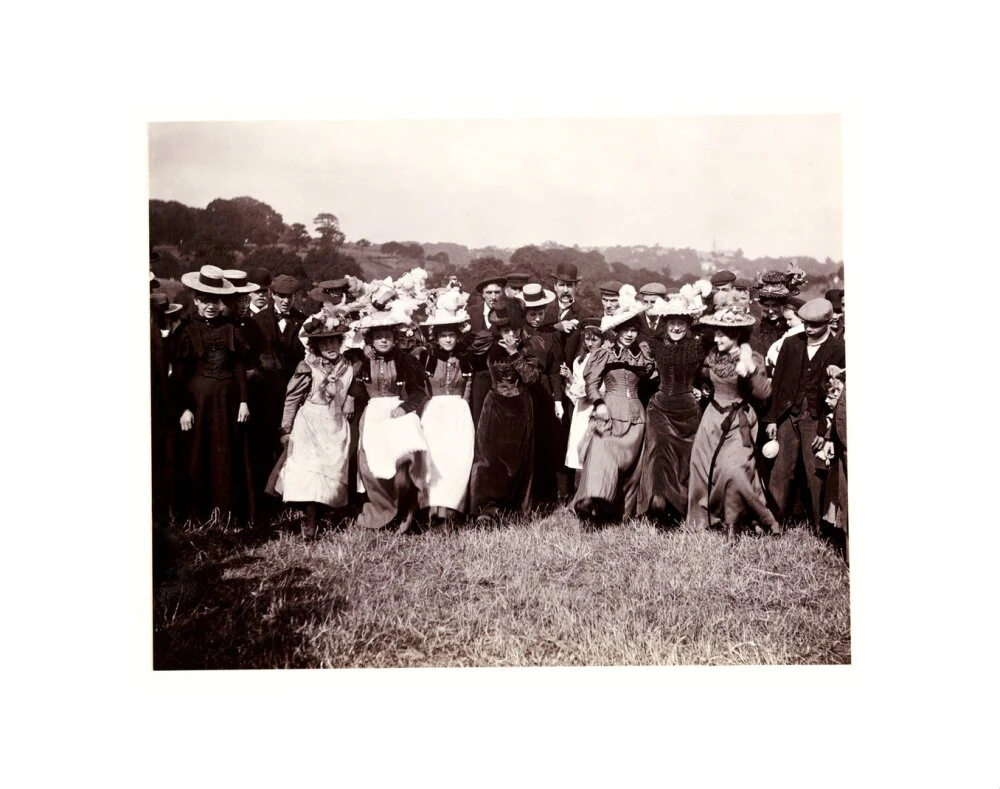 Line of dancing women, c 1898. - Image 2