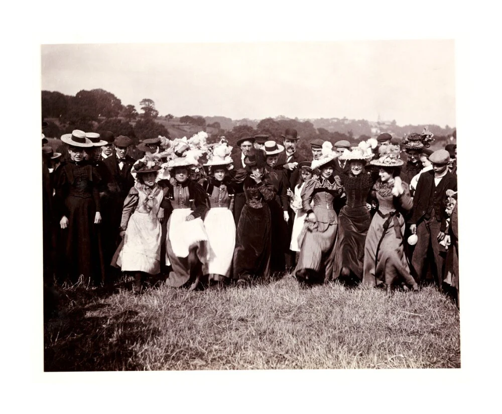 Line of dancing women, c 1898. - Image 30