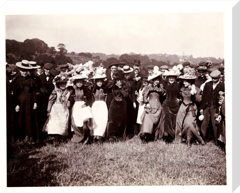 Line of dancing women, c 1898. - Image 33
