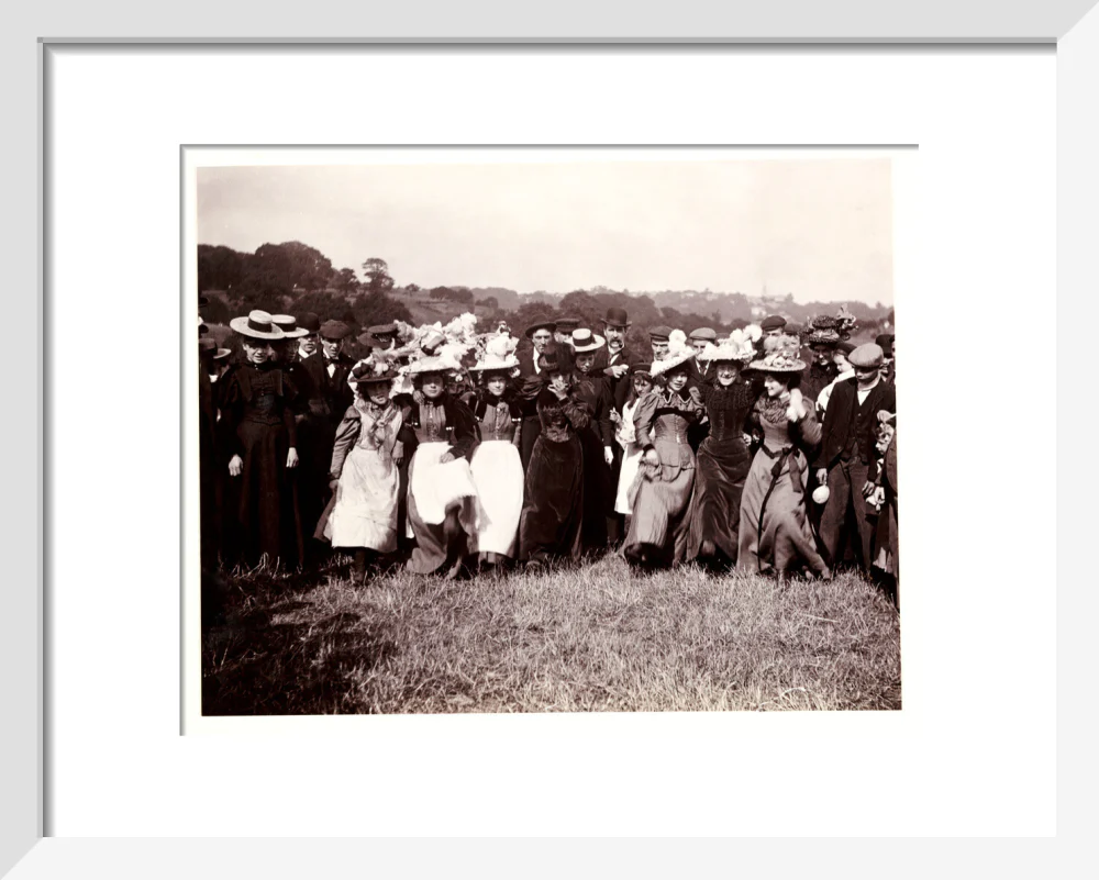 Line of dancing women, c 1898. - Image 4
