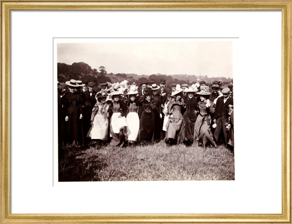 Line of dancing women, c 1898. - Image 48