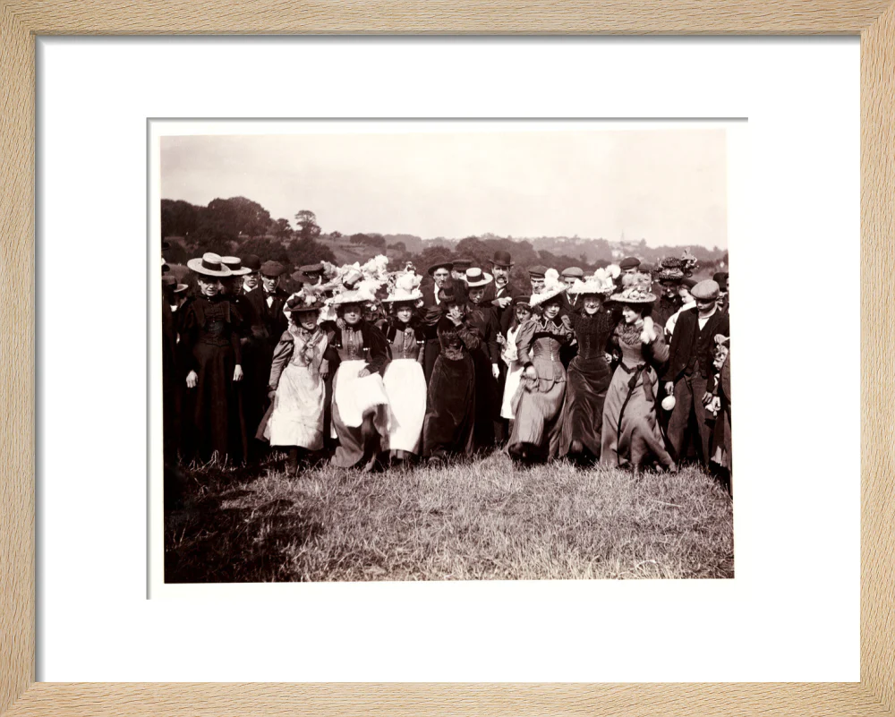 Line of dancing women, c 1898. - Image 6