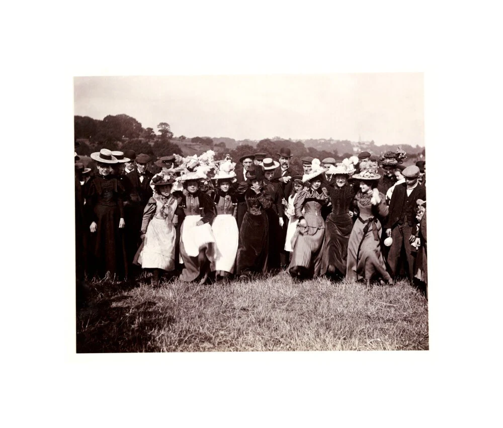 Line of dancing women, c 1898. - Image 60