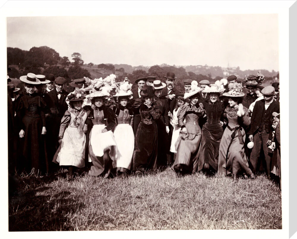 Line of dancing women, c 1898. - Image 67