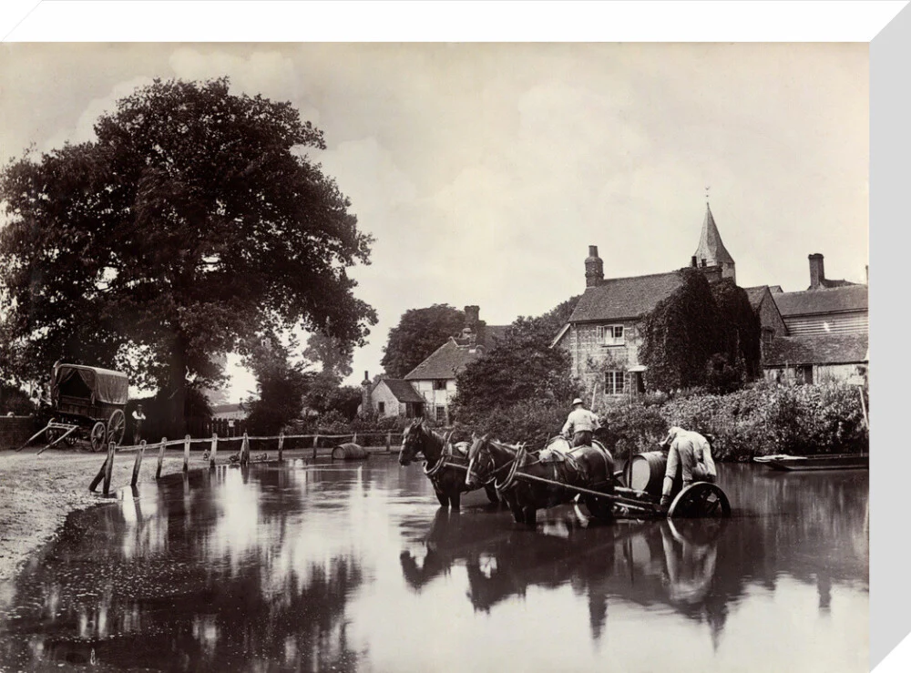 Filling water wagons, c 1890 - Image 32