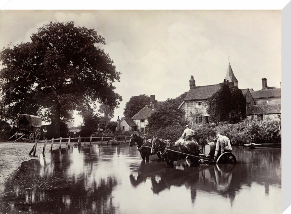 Filling water wagons, c 1890 - Image 33