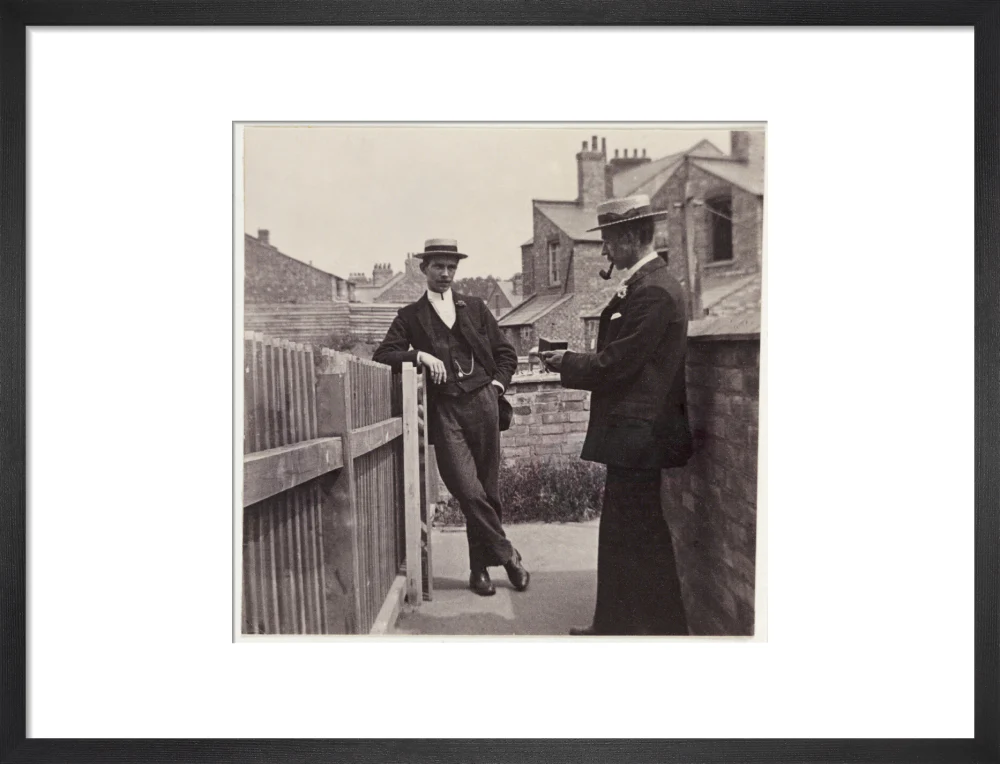 Man taking a photograph with a Brownie camera, c 1900. - Image 13