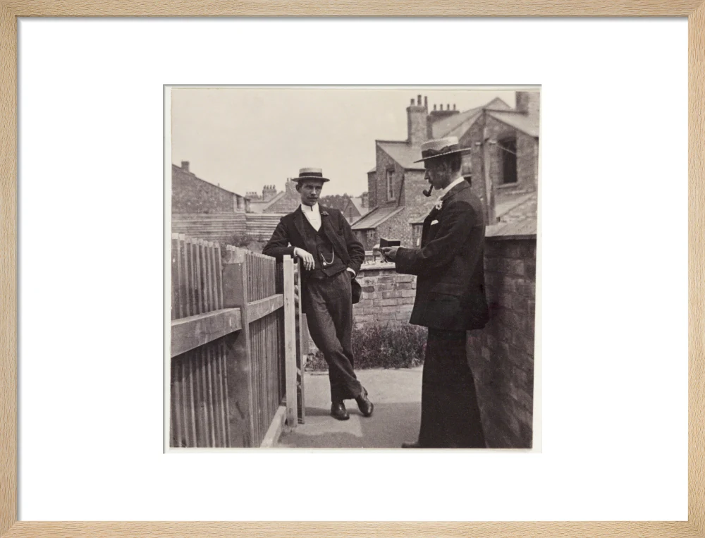 Man taking a photograph with a Brownie camera, c 1900. - Image 16