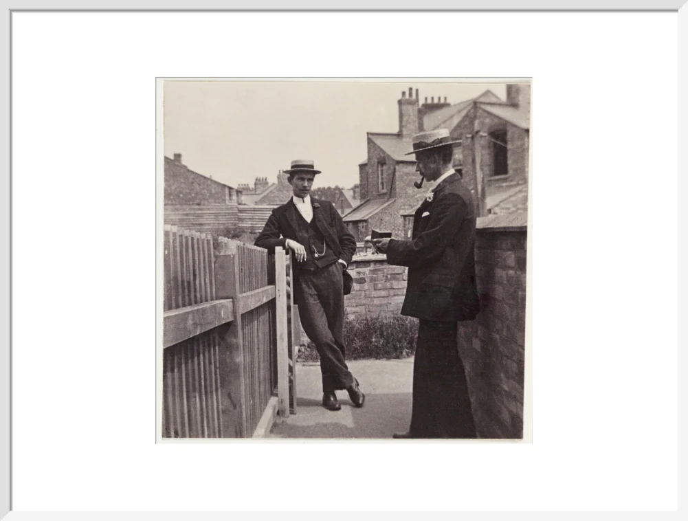 Man taking a photograph with a Brownie camera, c 1900. - Image 24