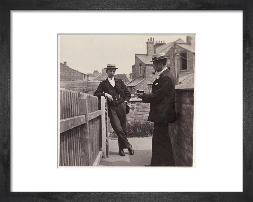 Man taking a photograph with a Brownie camera, c 1900. - Image 3