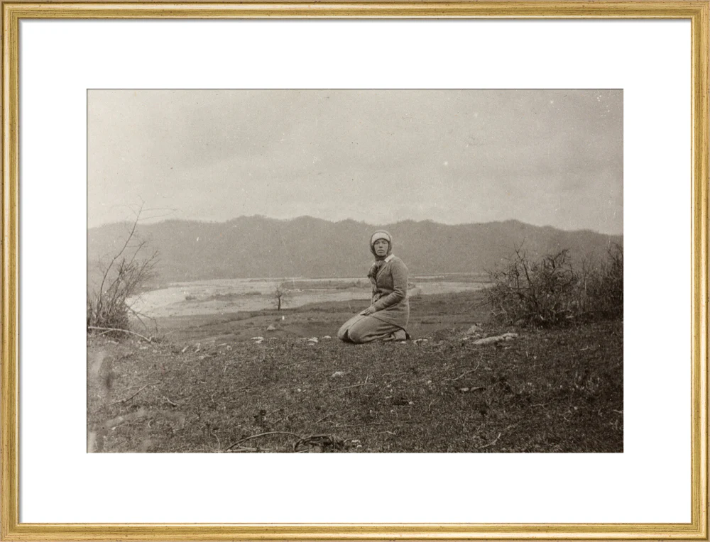 H. I. H. The Grand Duchess Olga Alexandrovna kneeling by the river Bzib. - Image 20