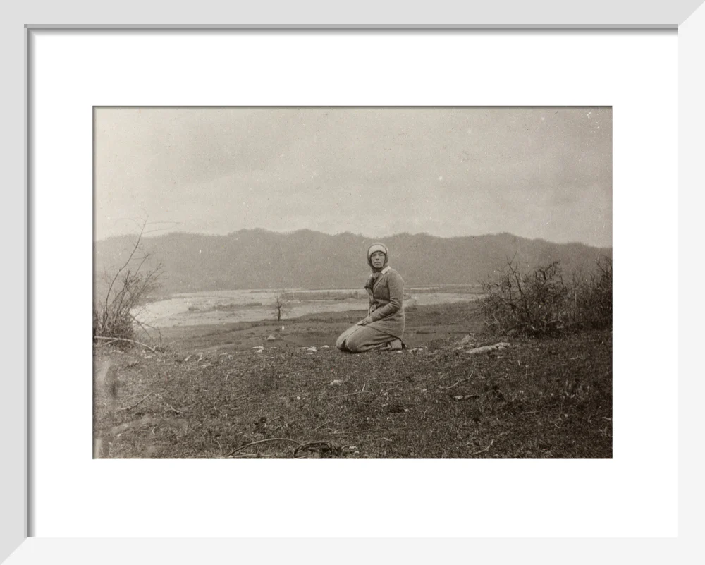 H. I. H. The Grand Duchess Olga Alexandrovna kneeling by the river Bzib. - Image 37