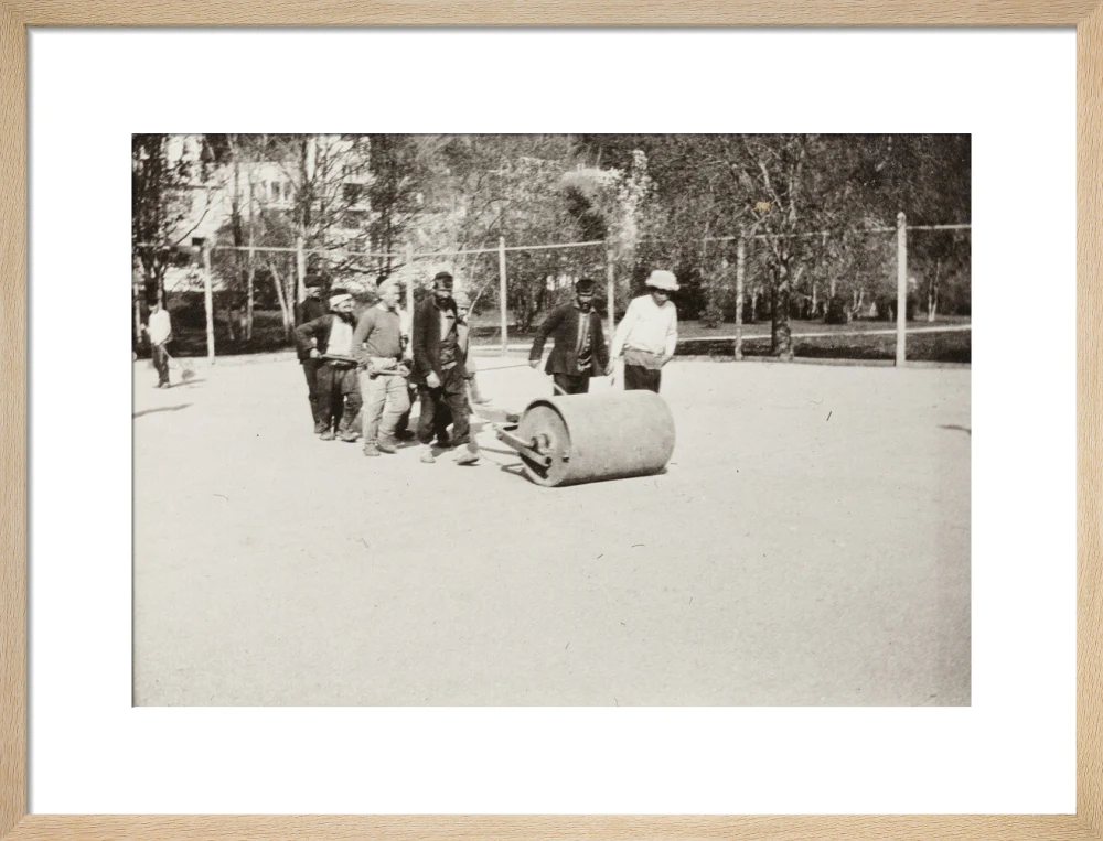 Rolling the Tennis Courts. - Image 16