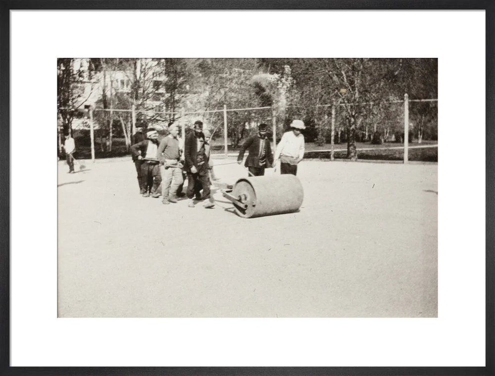 Rolling the Tennis Courts. - Image 18