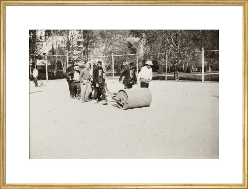 Rolling the Tennis Courts. - Image 25