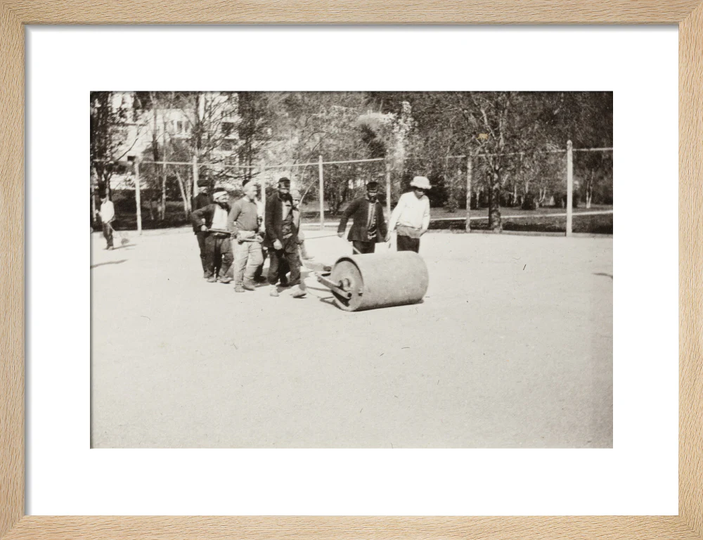Rolling the Tennis Courts. - Image 44