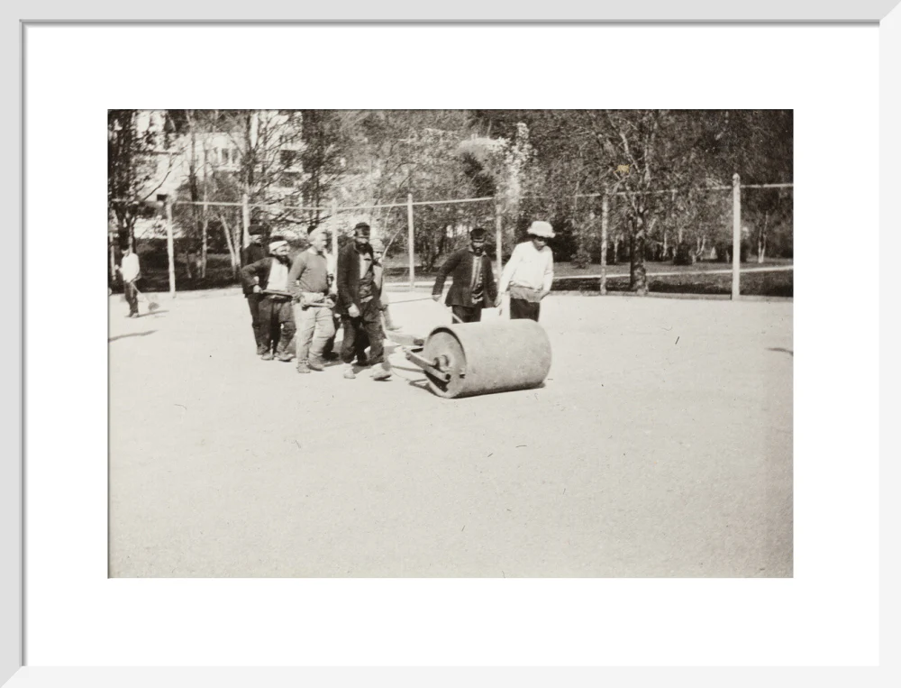 Rolling the Tennis Courts. - Image 47