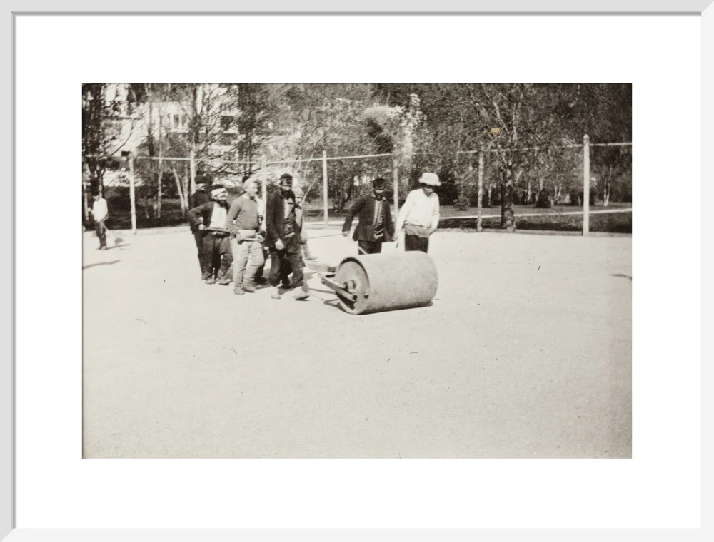 Rolling the Tennis Courts. - Image 52