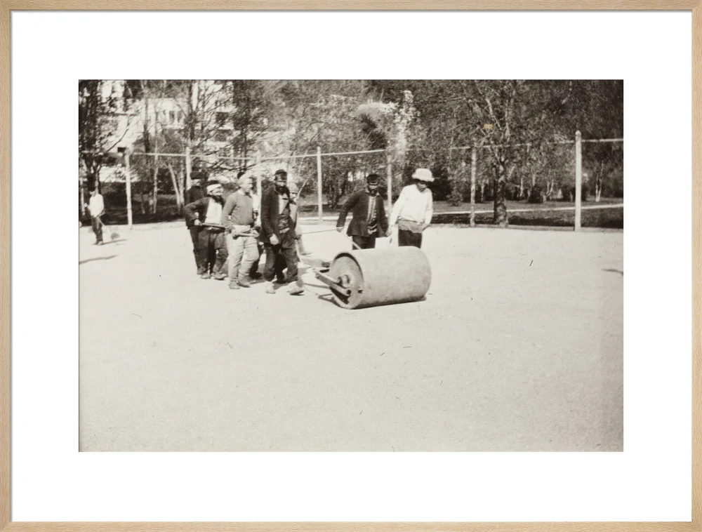 Rolling the Tennis Courts. - Image 59