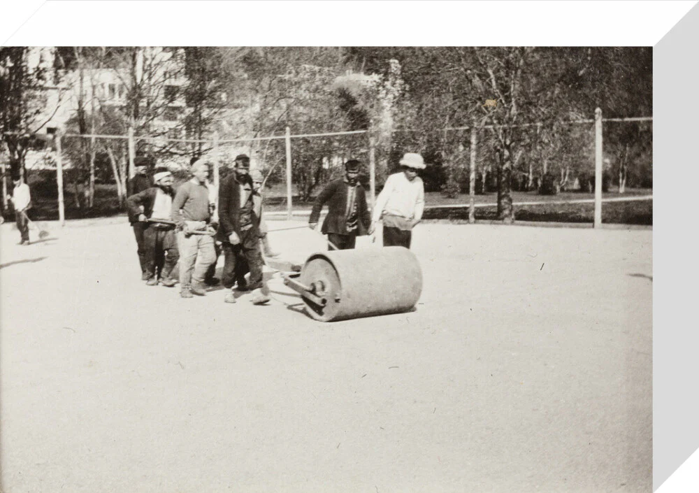 Rolling the Tennis Courts. - Image 64