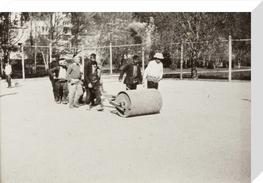 Rolling the Tennis Courts. - Image 65