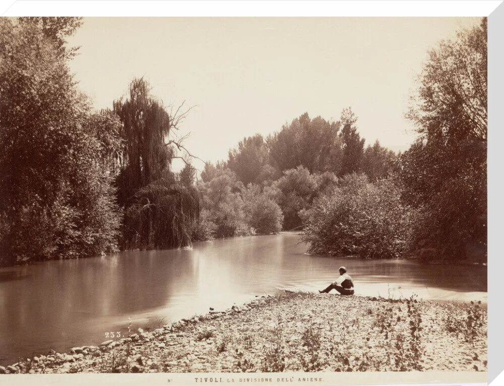 River Aniene, Tivoli, Italy, c 1850-1900. - Image 33