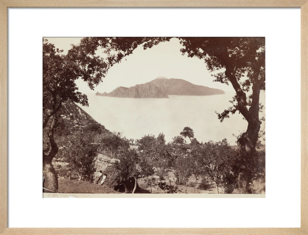 The island of Capri from Massa, Italy, c 1850-1900. - Image 16