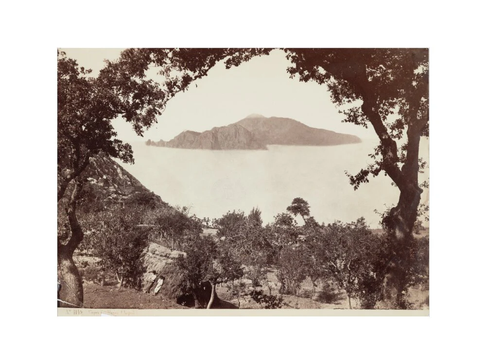 The island of Capri from Massa, Italy, c 1850-1900. - Image 17