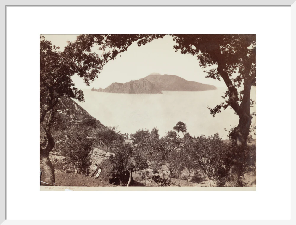 The island of Capri from Massa, Italy, c 1850-1900. - Image 19