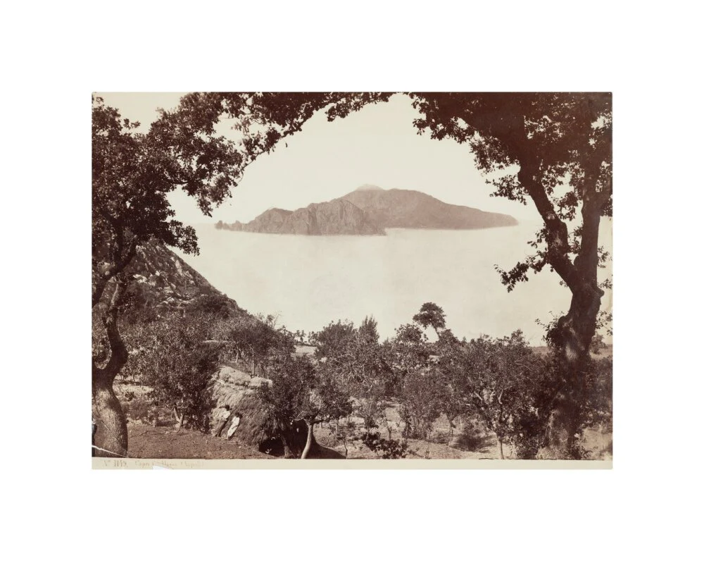 The island of Capri from Massa, Italy, c 1850-1900. - Image 27